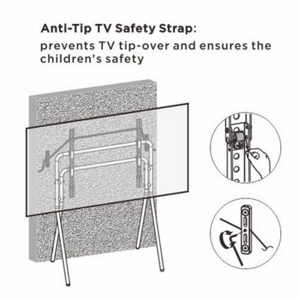 Tv statief schildersezel design - tv standaard studio - tot 70 inch beeldscherm - Afbeelding 6