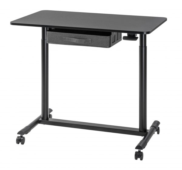 Bureau zit sta verrijdbaar - laptoptafel - in hoogte verstelbaar - 91.5 x 56 cm