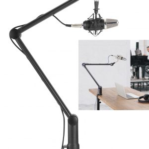 Professionele microfoon arm standaard verstelbaar voor vloggen podcasting broadcasting gaming