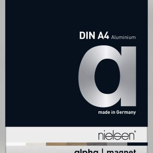 Wissellijst frontloader Nielsen Alpha Magnet aluminium A4 formaat Mat Zilver