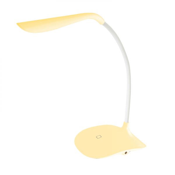 LED Bureaulamp tafellamp flexibel met touch dimmer (geel)