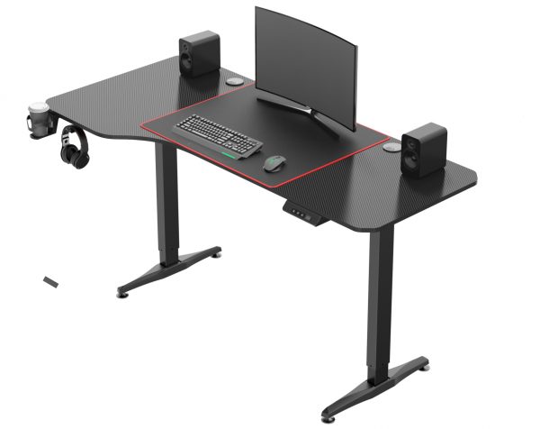 Bureau zit sta elektrisch in hoogte verstelbaar - game bureau - 160 x 75 cm