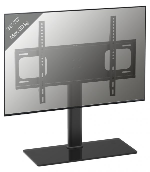 TV standaard - beeldscherm monitor statief - tafel model - 32 tot 70 inch - zwart