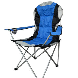 VDD - camping stoel - opvouwbaar - bekerhouder - blauw
