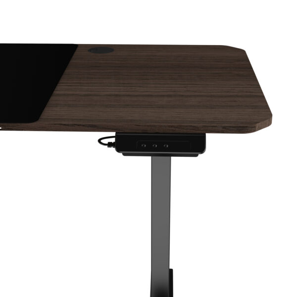 VDD Gaming - Bureau - Game Desk -  Zit Sta Bureau - Elektrisch in Hoogte Verstelbaar - Zit-sta Bureau - Game Bureau - Gaming Desk - Computer Tafel - 160 x 75 cm - Bruin - Maximale hoogte 120 cm - Afbeelding 4