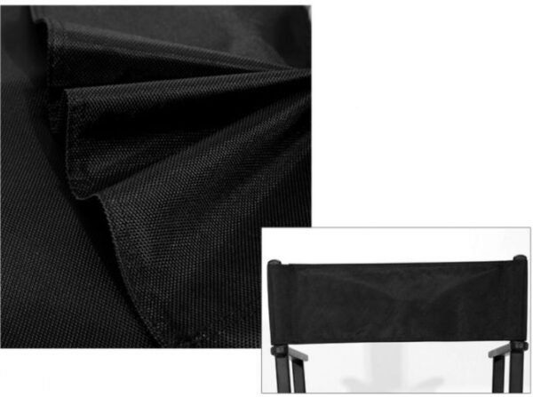 VDD – Stoel - Kruk – Klap Stoel - Make up Stoel – Visagie Stoel – Regisseursstoel – Kaptafel Stoel – Make up Kruk – Kaptafel Kruk - Makeup Stoel - Zwart - Afbeelding 5