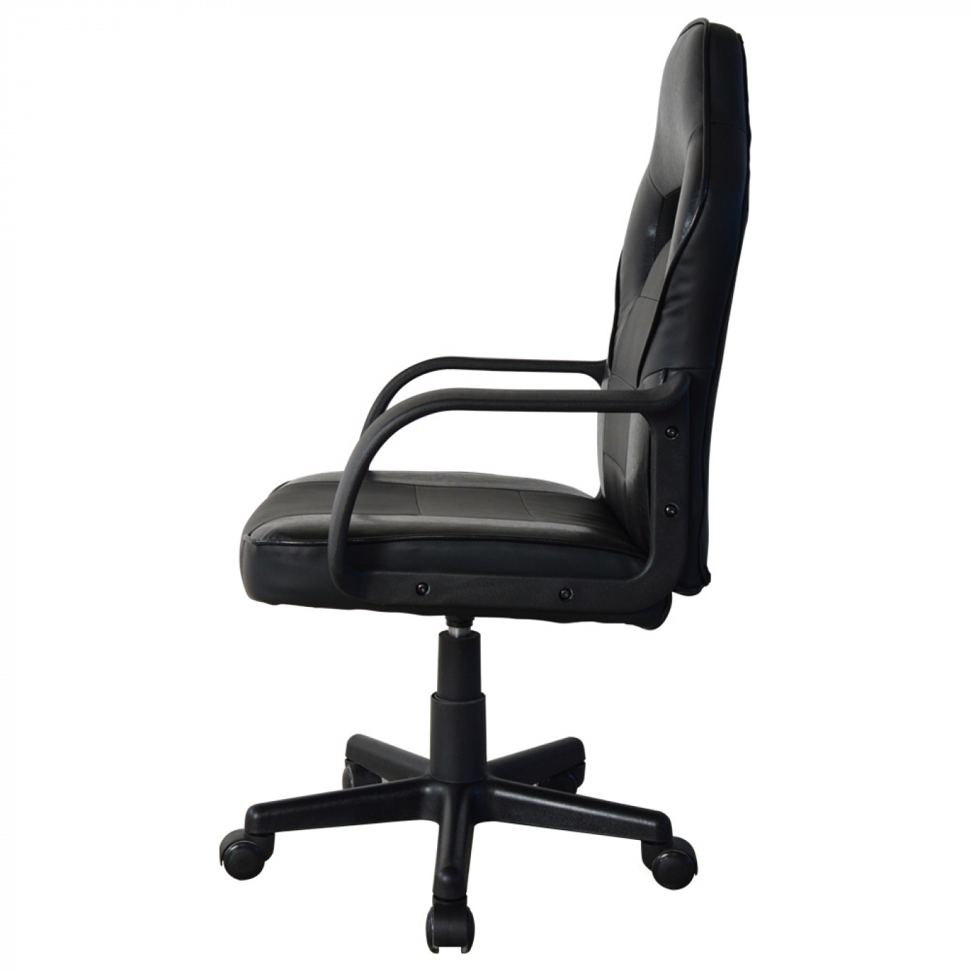 Bureaustoel Thomas junior - gamestoel racing gaming stijl - hoogte verstelbaar - zwart - Meubel Plein Bureaustoel Thomas junior - gamestoel racing gaming stijl - hoogte verstelbaar - zwart - Meubel Plein