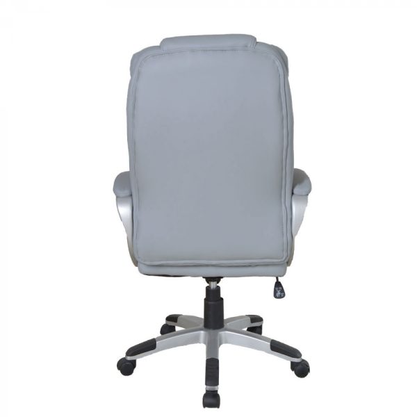 Bureaustoel - directiestoel - ergonomisch verstelbaar - extra dikke vulling - grijs - Meubel Plein