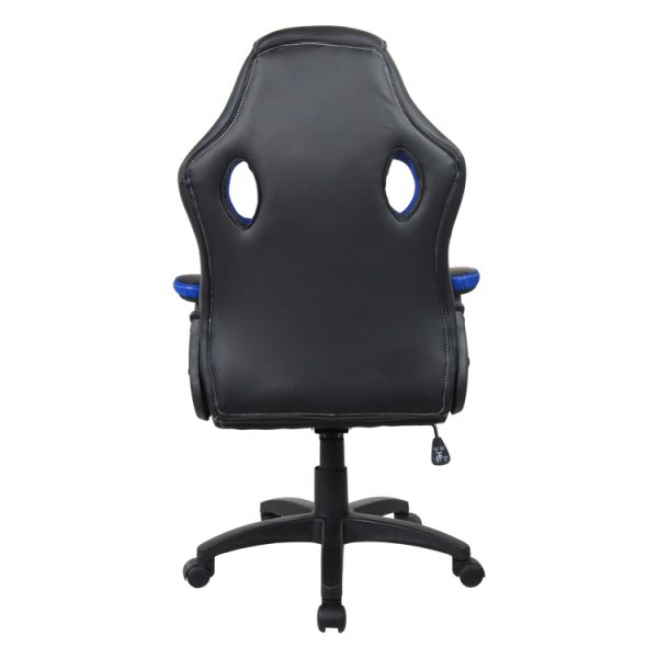 Gamestoel Wouter junior bureaustoel - racing gaming stijl - hoogte verstelbaar - zwart blauw - Meubel Plein