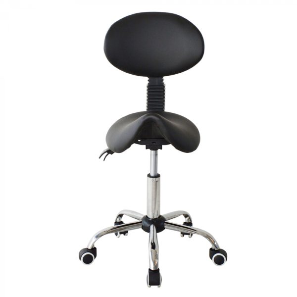 Zadelkruk rugleuning ergonomisch kantelbaar - kapperskruk - tabouret - hoogte verstelbaar - Meubel Plein