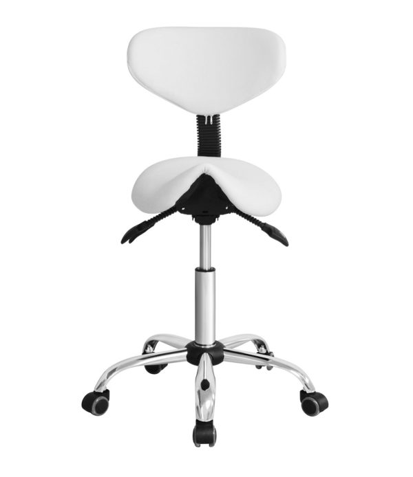 VDD Zadelkruk Ergonomisch - Kapperskruk - Tabouret - Hoogte Verstelbaar - Rugleuning Kantelbaar en Verstelbaar - Meubel Plein