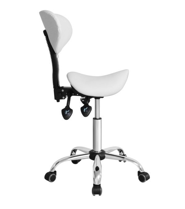 VDD Zadelkruk Ergonomisch - Kapperskruk - Tabouret - Hoogte Verstelbaar - Rugleuning Kantelbaar en Verstelbaar - Meubel Plein