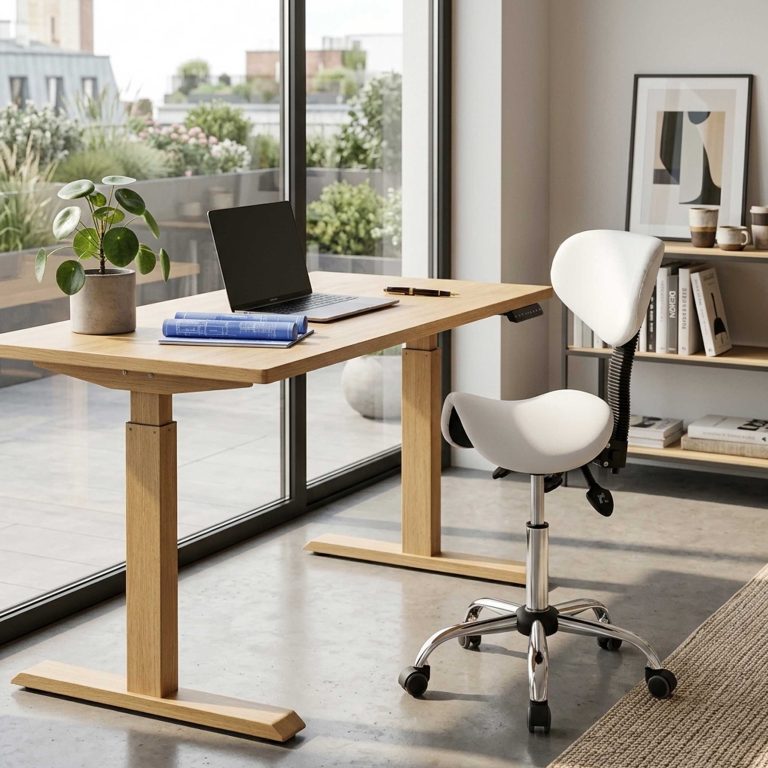 VDD - Zadelkruk Ergonomisch - Kapperskruk - Tabouret - Hoogte Verstelbaar - Rugleuning Kantelbaar en Verstelbaar - alternatieve afbeelding
