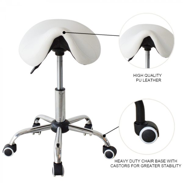 VDD Zadelkruk Ergonomisch - Kapperskruk - Werkkruk - Tabouret - Hoogte Instelbaar - Comfortabel - Meubel Plein