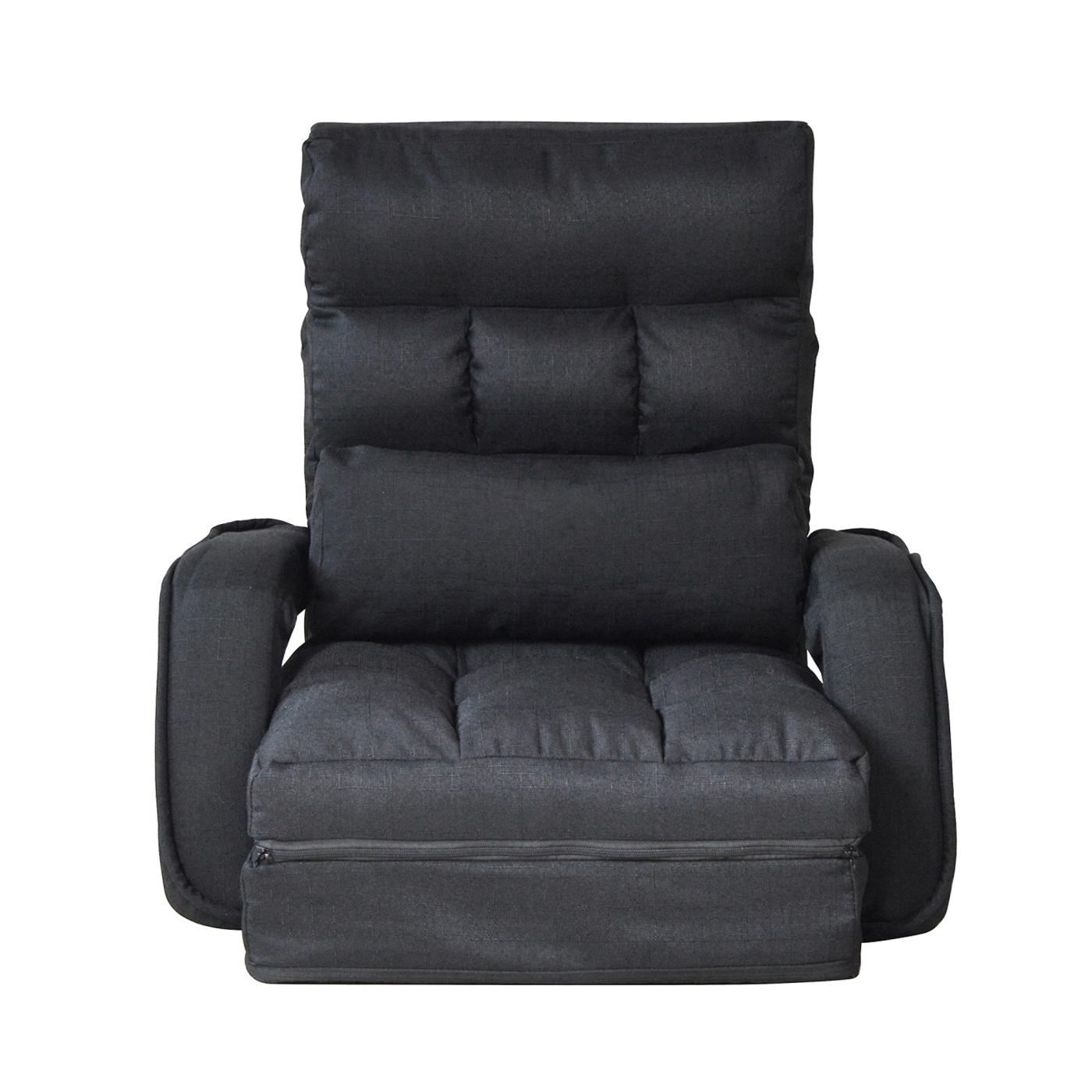 Gamestoel lounge - vloerstoel - verstelbare rugleuning - uitklapbaar tot ligstoel - alternatieve afbeelding