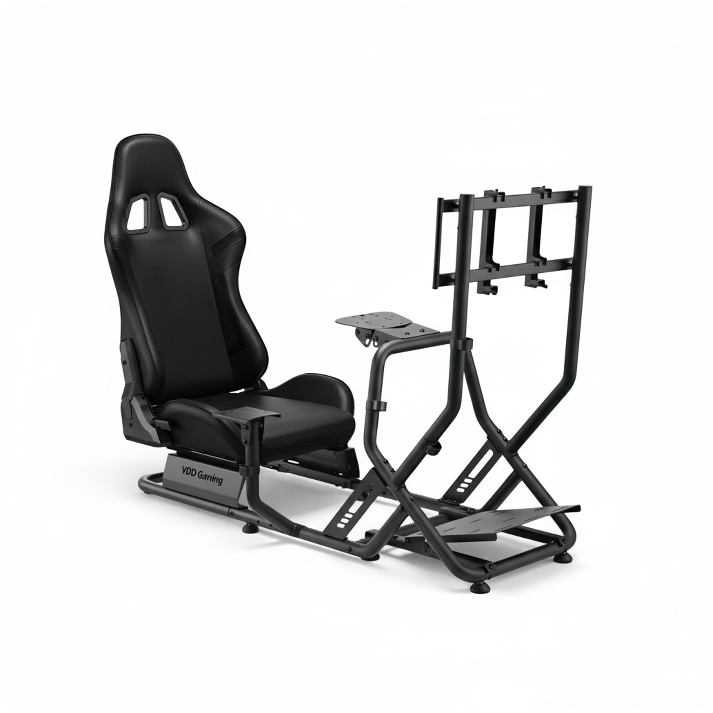 Racestoel cockpit simulator - volledig verstelbaar met beeldscherm bevestiging