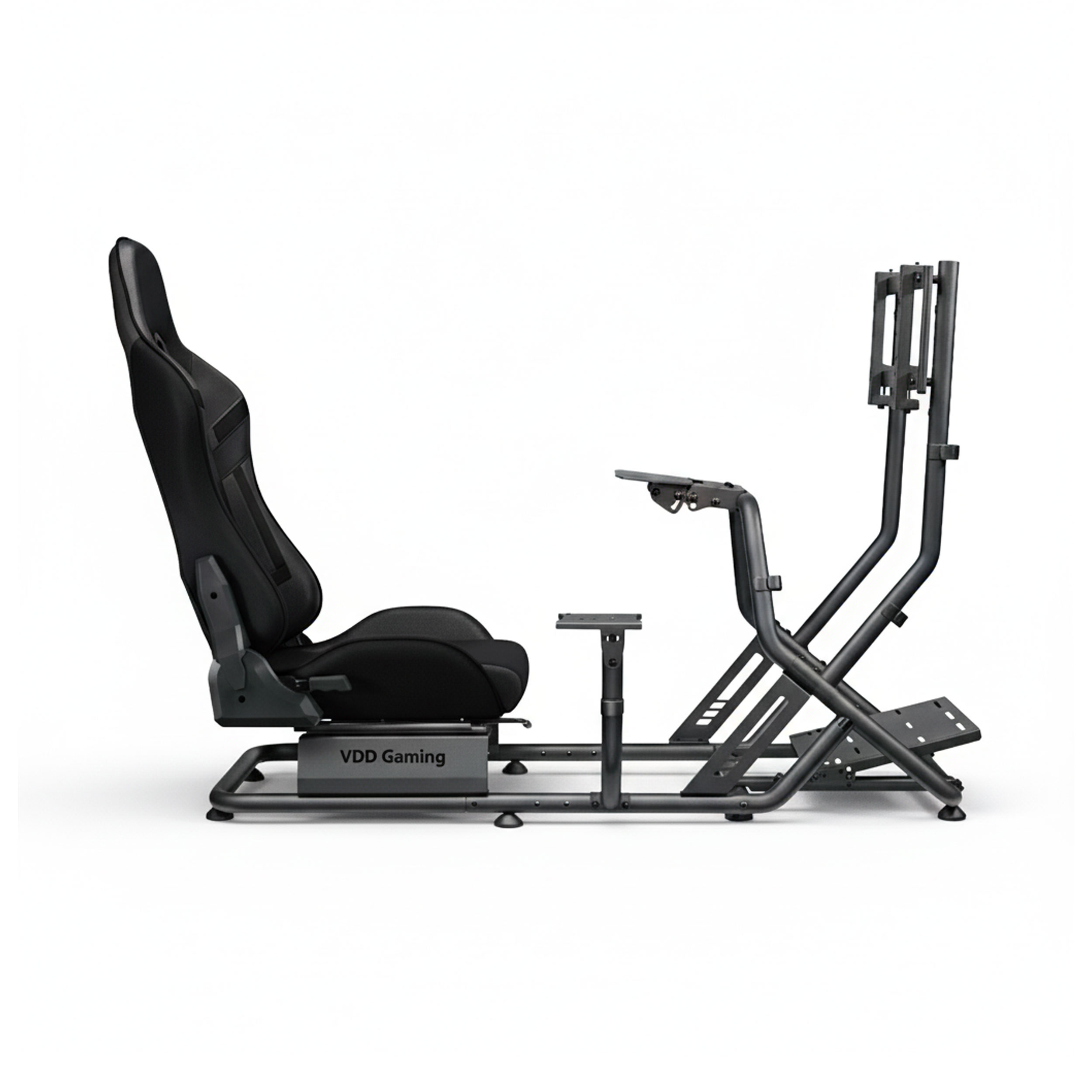 Racestoel cockpit simulator - volledig verstelbaar met beeldscherm bevestiging - alternatieve afbeelding