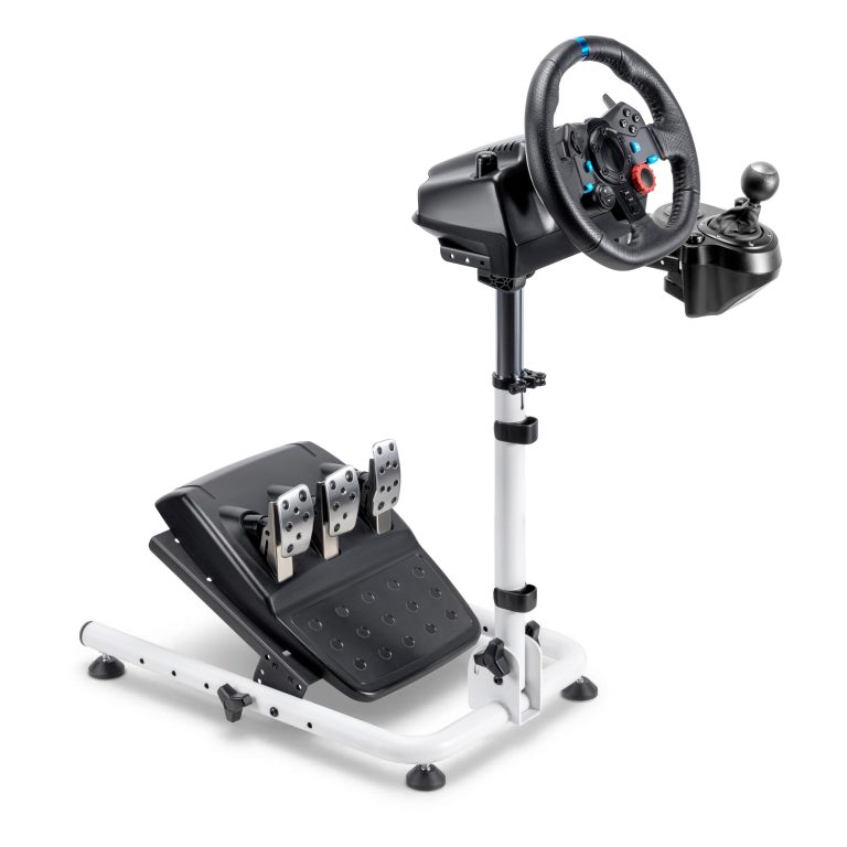 VDD Gaming Smart 2.0 - Wheel Stand met Versnellingspookhouder - Wit