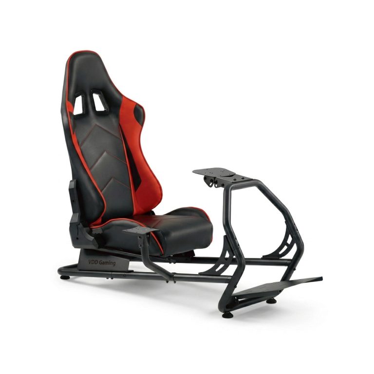 Racestoel Cockpitsimulator - Volledig Verstelbaar - Blauwe Details