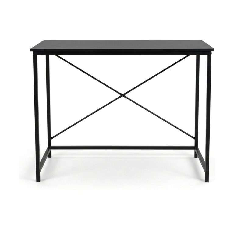 VDD - Bureautafel - Vintage Zwart - 100 x 45 x 75 cm - Desk - Computertafel - Laptoptafel - Bureau Zwart - Computerbureau - Computerbureau