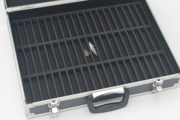 Opbergkoffer audio tape cassette bandjes voor 60 stuks - Meubel Plein