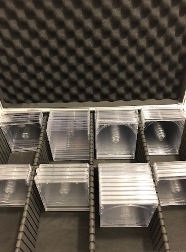 CD koffer DJ case voor 140 CDs zilver - Meubel Plein