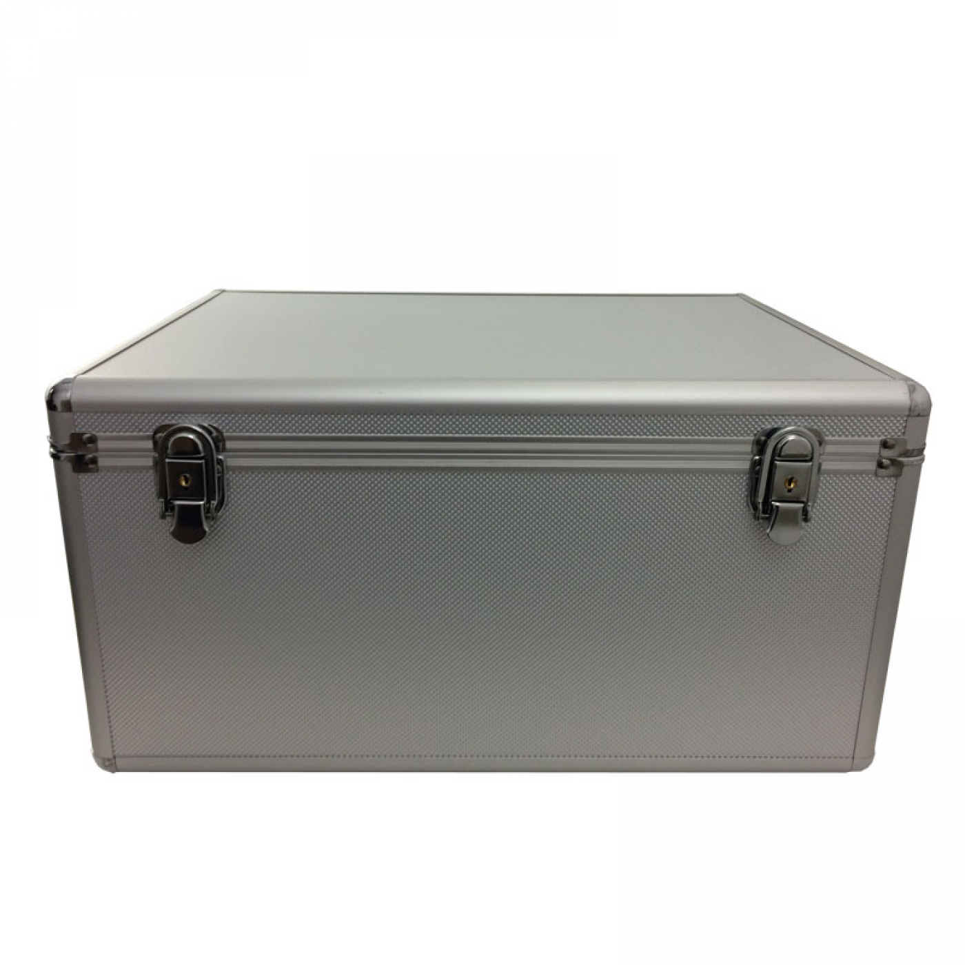 VDD Vinyl Koffer - LP Single Koffer -  Koffer voor 200 Singels -  Aluminium - Zilver - alternatieve afbeelding