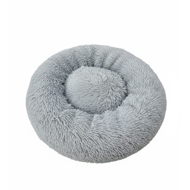 VDD Hondenmand - Donut Hondenkussen - Ergonomisch - ⌀ 80 cm - Lichtgrijs