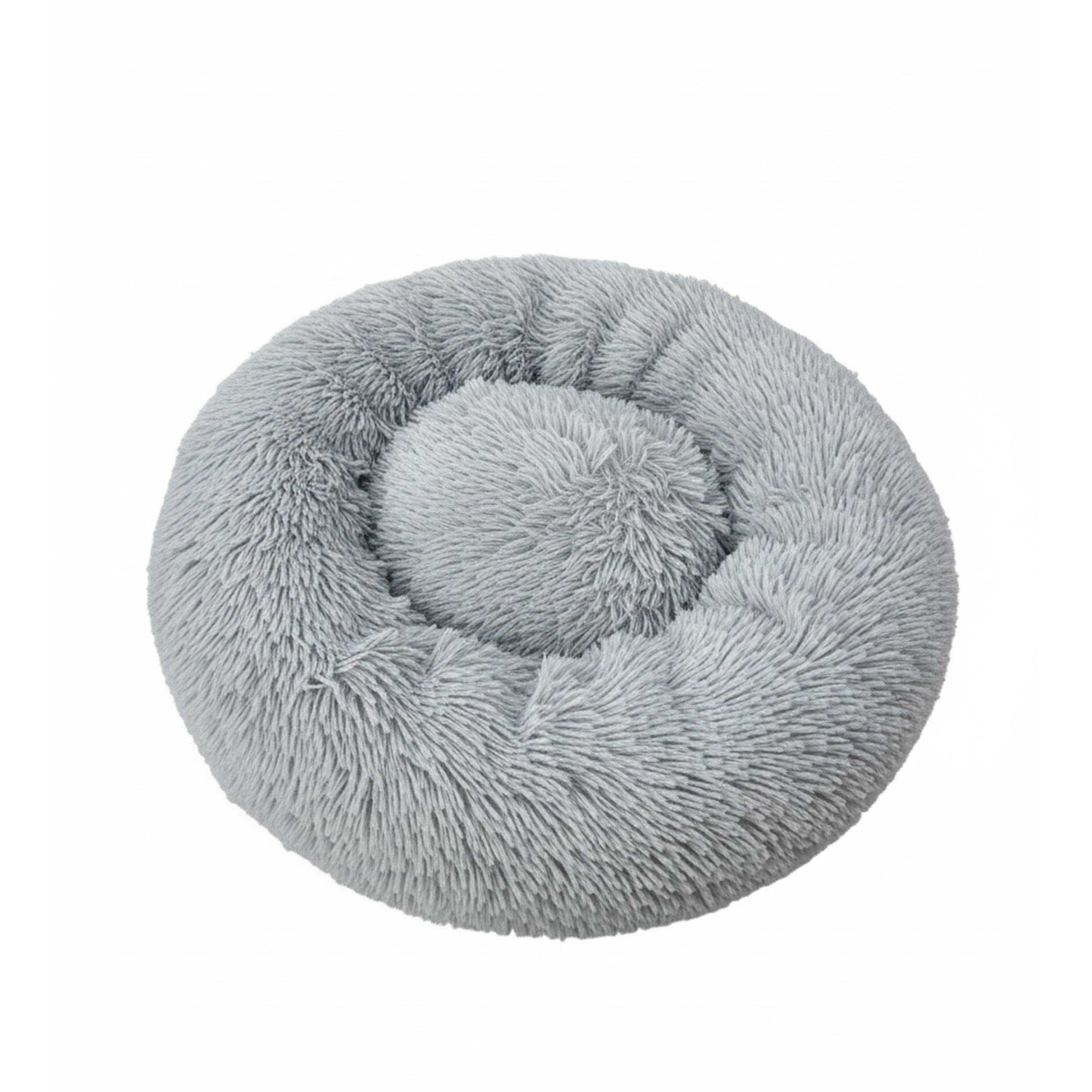 VDD Hondenmand - Donut Hondenkussen - Ergonomisch - ⌀ 80 cm - Lichtgrijs