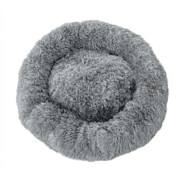 VDD Hondenmand - Donut Hondenkussen - Ergonomisch - ⌀ 100 cm - Lichtgrijs