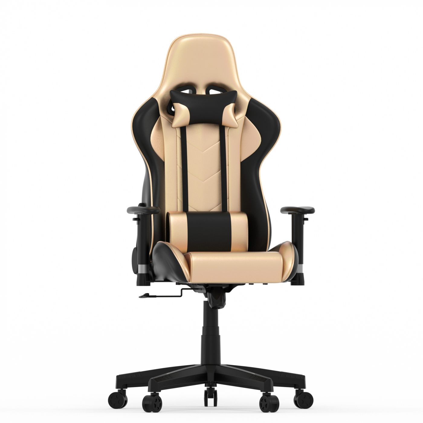 Gamestoel Goldgamer deluxe - bureaustoel - gaming stoel - goud zwart - alternatieve afbeelding