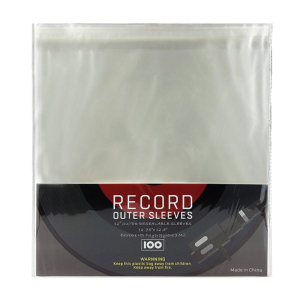 VDD LP Vinyl Beschermhoezen - Voor 12 Inch Platen - 100 Stuks - Transparant - Meubel Plein