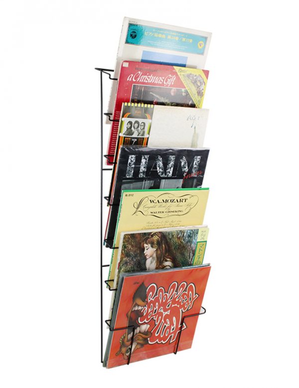 Lp vinyl platen opbergrek - wandrek opbergen lp vinyl platen tegen de muur - Meubel Plein