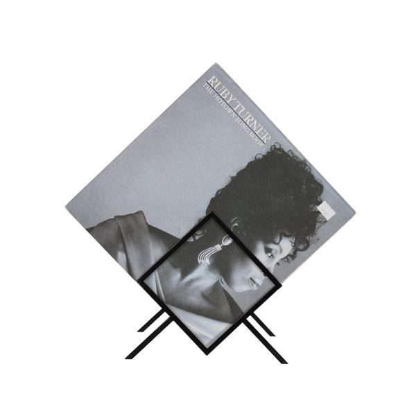 Lp platen opbergrek - bladerrek voor opbergen tonen van 50 lp vinyl platen - Meubel Plein