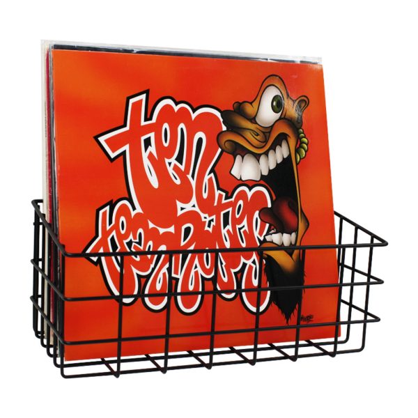 Lp vinyl platen opbergrek - wandrek opbergen lp vinyl platen tegen de muur - 2 stuks - Meubel Plein