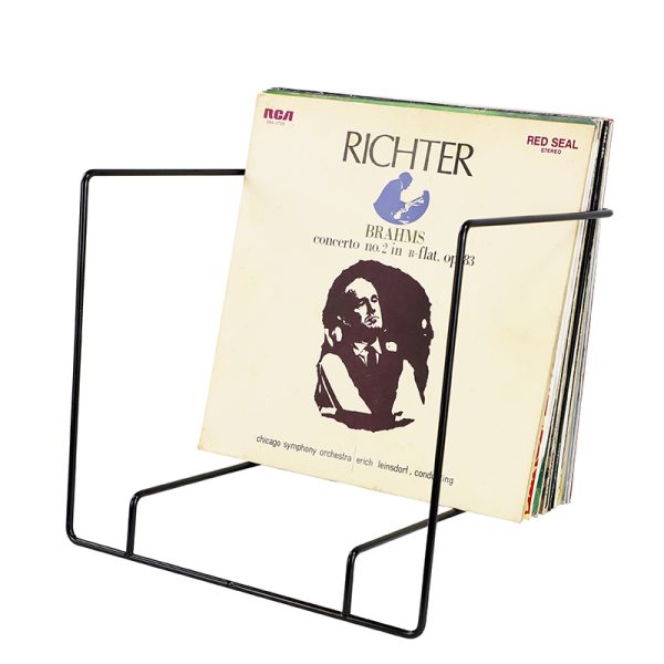 VDD Opbergsysteem - LP Opbergrek - LP Kast - LP Rek - Vinyl Rek - Metaal - Zwart - Meubel Plein