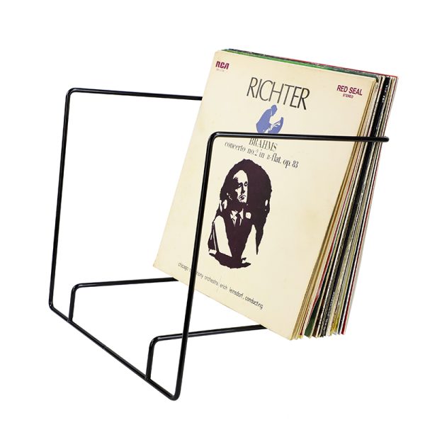 VDD Opbergsysteem - LP Opbergrek - LP Kast - LP Rek - Vinyl Rek - Metaal - Zwart - Meubel Plein