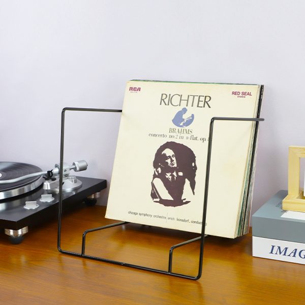 VDD Opbergsysteem - LP Opbergrek - LP Kast - LP Rek - Vinyl Rek - Metaal - Zwart - Meubel Plein