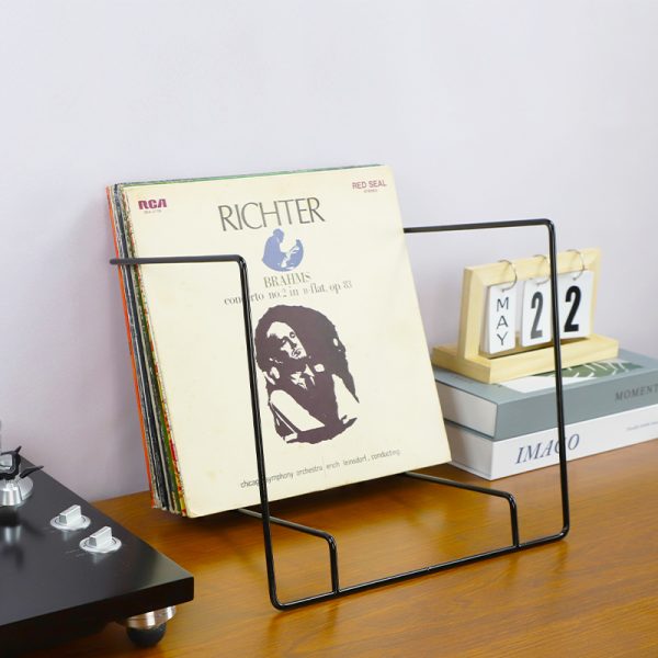 VDD Opbergsysteem - LP Opbergrek - LP Kast - LP Rek - Vinyl Rek - Metaal - Zwart - Meubel Plein
