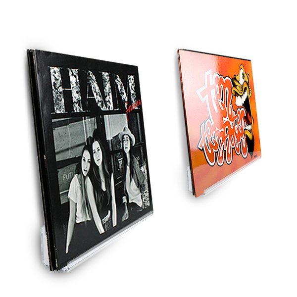 Vinyl lp platen display - fotoplankje - wandplank - fotolijstplank - doorzichtig acryl - Meubel Plein