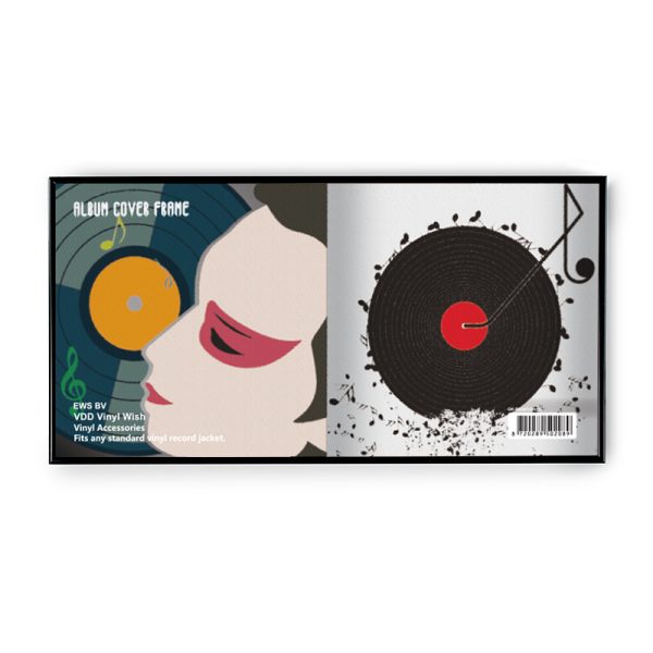 Lp Vinyl platen wissellijst - inlijsten lp vinyl elpee platen 12 inch - lijst voor 2 stuks - Meubel Plein