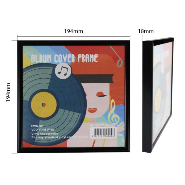 Lp Vinyl platen wissellijst voor 7 inch singles - inlijsten lp vinyl elpee single platen 7 inch - Meubel Plein