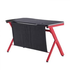Bureau computer tafel - keukentafel - metaal hout - 120 cm x 60 cm - zwart - Meubel Plein