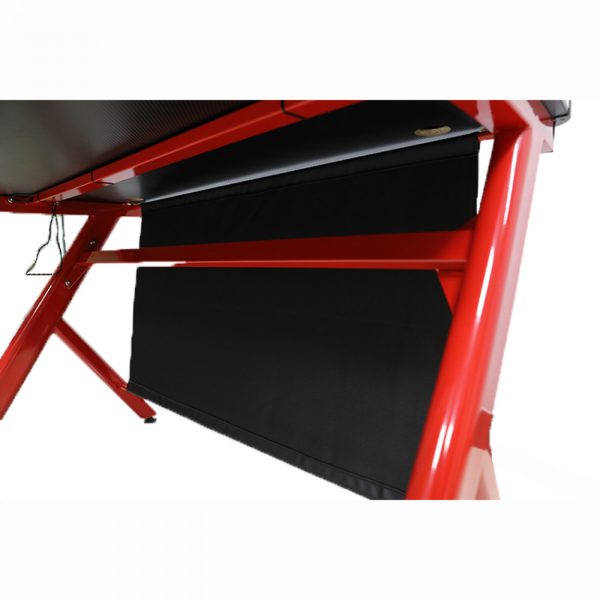 Bureau computer game tafel Sirocco - gaming desk - met led verlichting - 120 x 60 cm - Meubel Plein