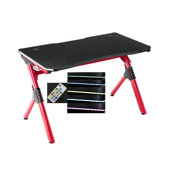 Game bureau Mistral computertafel - gaming desk - led verlichting - 120 x 60 cm - Meubel Plein