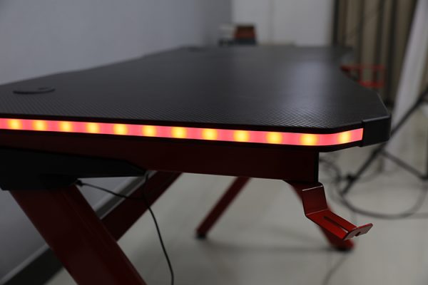 Game bureau Mistral computertafel - gaming desk - led verlichting - 120 x 60 cm - Meubel Plein