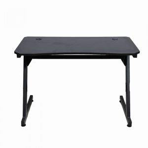 Bureau computer tafel - keukentafel - metaal hout - 120 cm x 60 cm - zwart - Meubel Plein