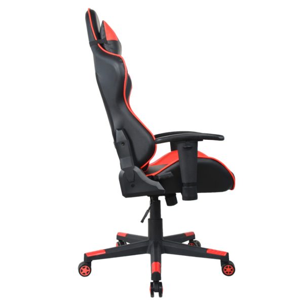 Bureaustoel gamestoel Thomas - racing gaming stijl stoel - ergonomisch - rood zwart - Meubel Plein