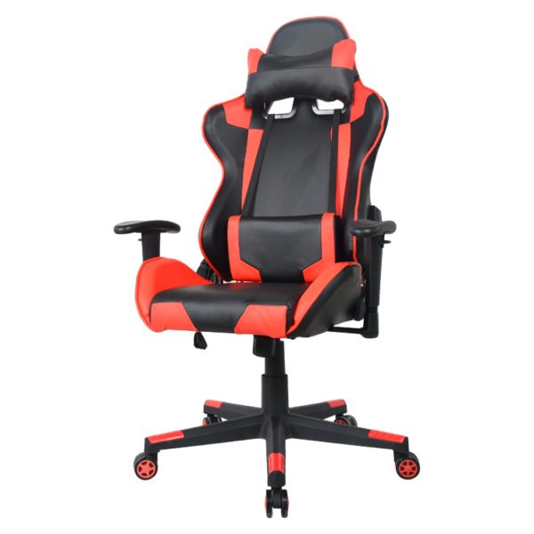 Bureaustoel gamestoel Thomas - racing gaming stijl stoel - ergonomisch - rood zwart - Meubel Plein