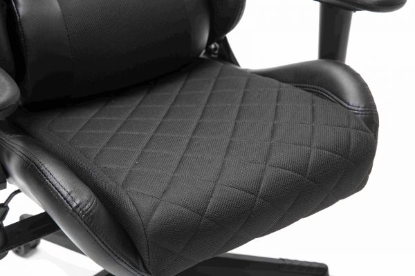Gamestoel Classic - bureaustoel - stof bekleding - zwart - Meubel Plein